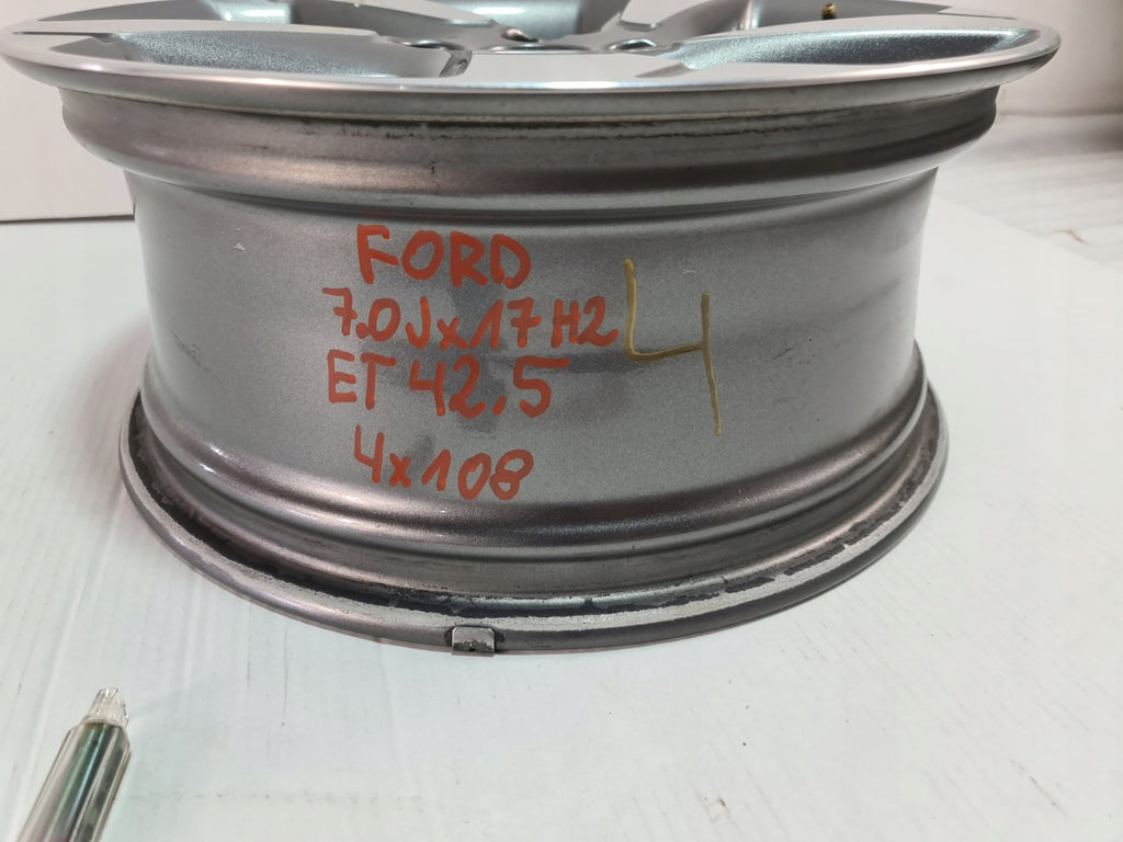 1x Alufelge 17 Zoll 7.0" 5x108 42 5ET J1BC-1007-C1A Ford Fiesta Rim Wheel