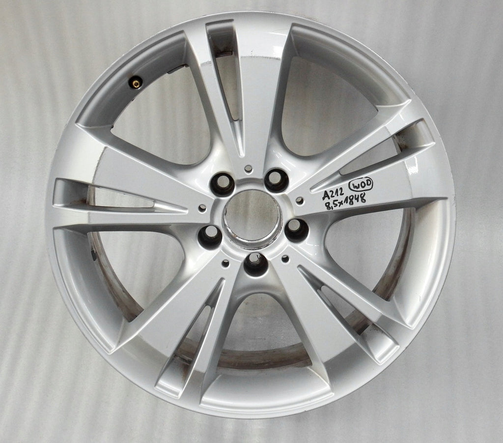 1x Alufelge 18 Zoll 8.5" 5x112 46ET Glanz Silber Mercedes-Benz W212 Rim Wheel FEL4128347924ja