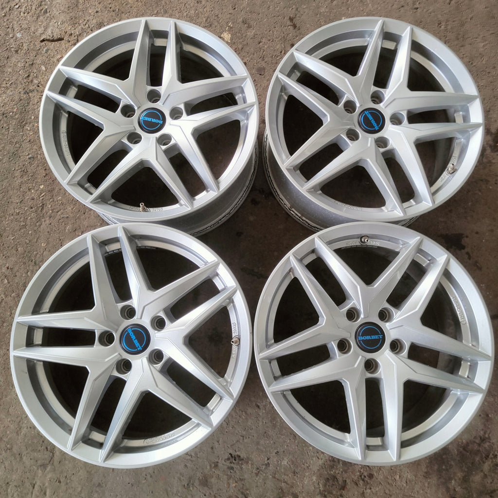 4x Alufelge 17 Zoll 7.5" 5x112 38ET Glanz Silber 52925 Audi Rim Wheel FEL7683155845qo