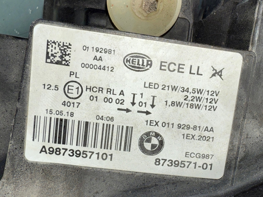 Frontscheinwerfer BMW 1 F20 8739571-01 LED Links Scheinwerfer Headlight SCH1754295409ax