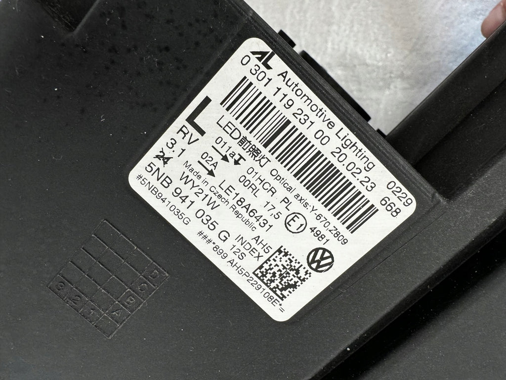 Frontscheinwerfer VW Tiguan 5NB941035G Full LED Links Scheinwerfer Headlight