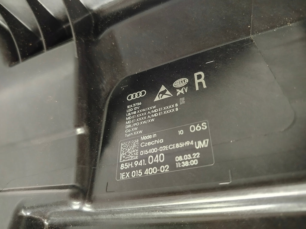 Frontscheinwerfer Audi E Tron 85H941040 Full LED Rechts Scheinwerfer Headlight SCH9659913613ne