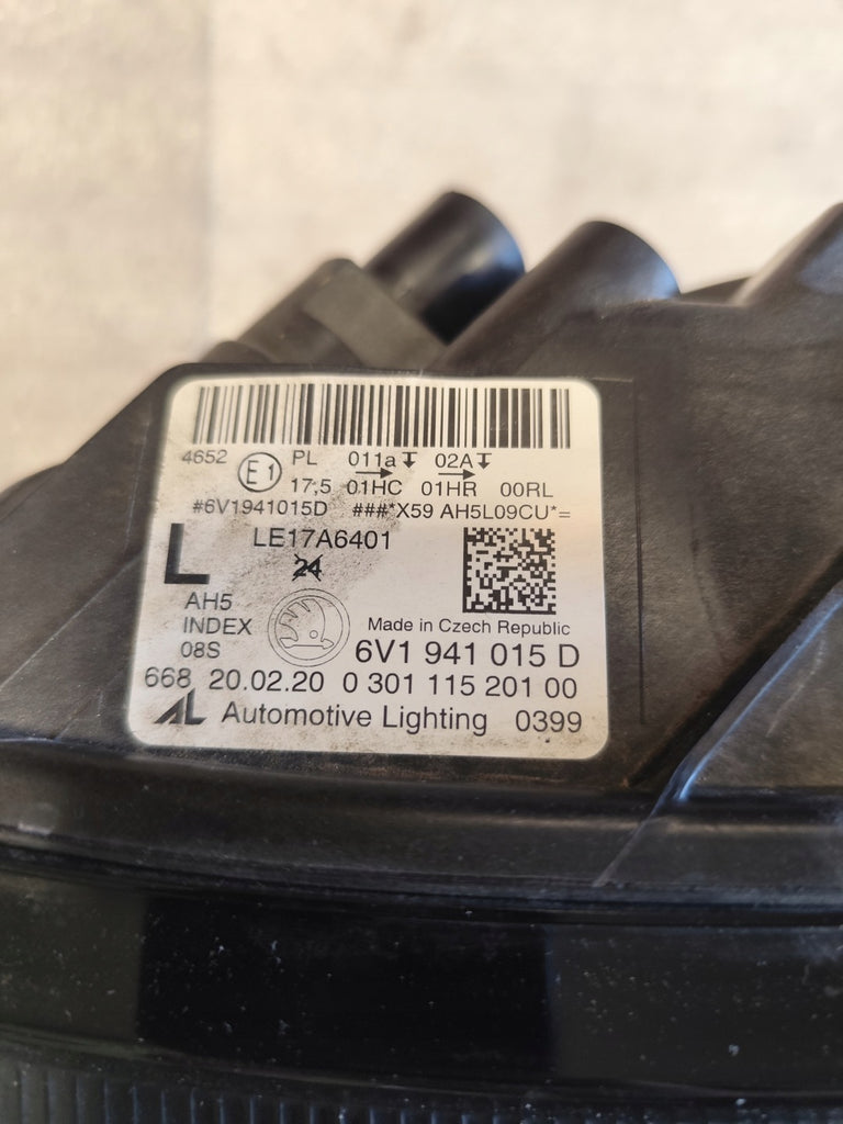 Frontscheinwerfer Skoda Fabia III -6V1941015D Links Scheinwerfer Headlight