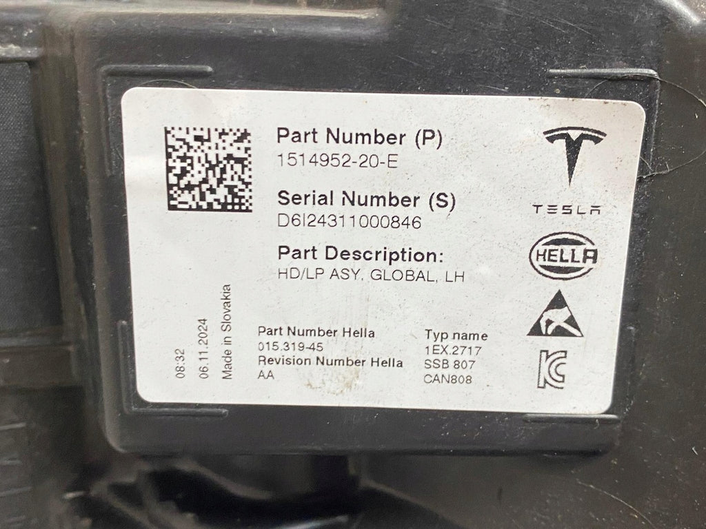 Frontscheinwerfer Tesla Model 1514952-20-E LED Links Scheinwerfer Headlight SCH5131783122hp