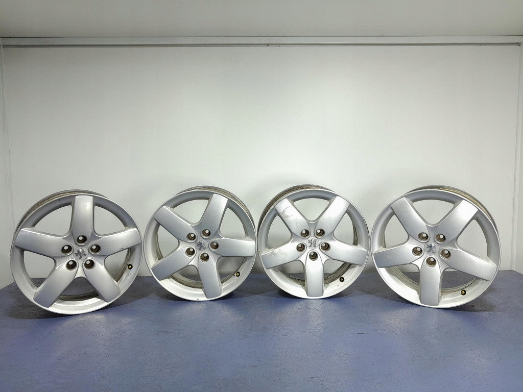 4x Alufelge 17 Zoll 7.0" 5x108 48ET Glanz Silber 9644508180 Peugeot I Rim Wheel FEL7043887944cr