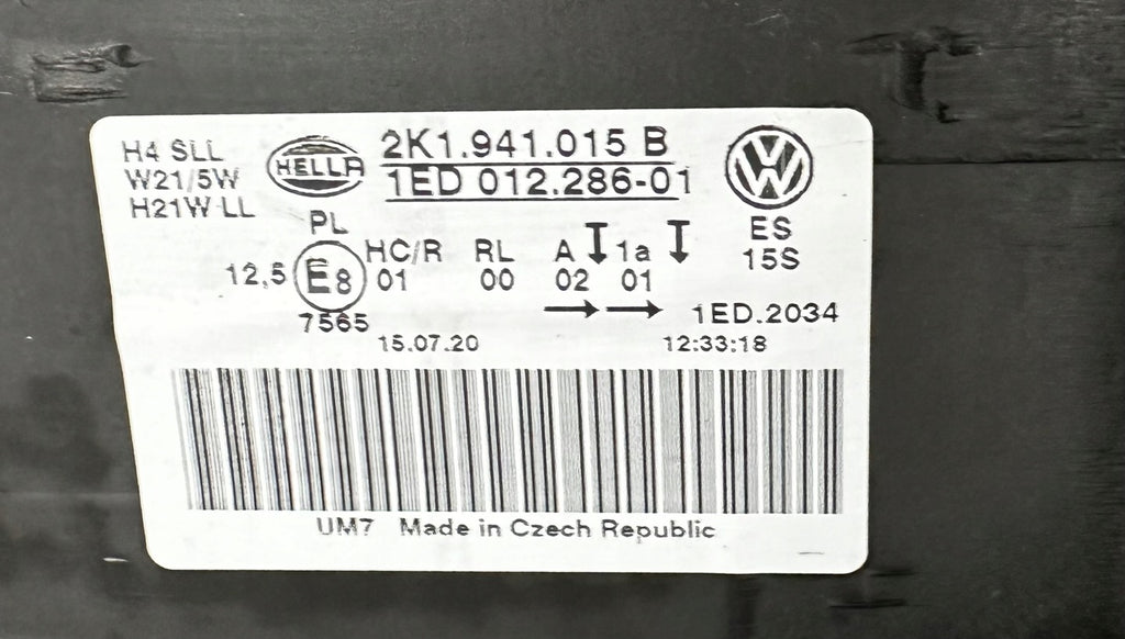 Frontscheinwerfer VW Caddy 1K1941015B Links Scheinwerfer Headlight SCH4283283008ic