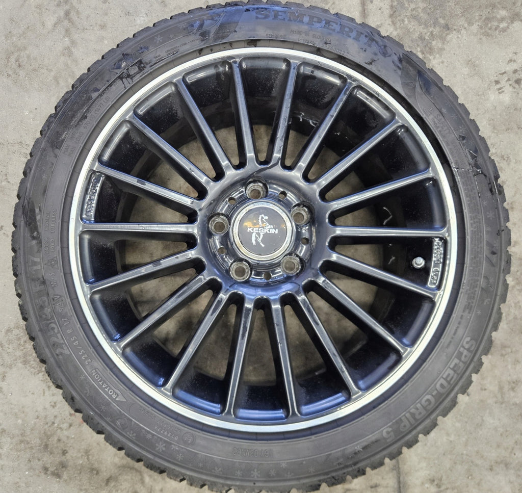 4x Alufelge 17 Zoll 7.0" 5x112 48ET Matt Schwarz Audi Rim Wheel FEL6874989638lg