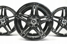 Load image into Gallery viewer, 4x Alufelge 18 Zoll 7.5&quot; 5x112 49ET Glanz Schwarz A1774011500 Mercedes-Benz W177