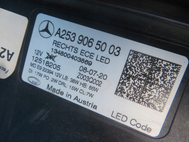 Frontscheinwerfer Mercedes-Benz Glc X253 A2539065003 LED Rechts Headlight SCH7064830455fi