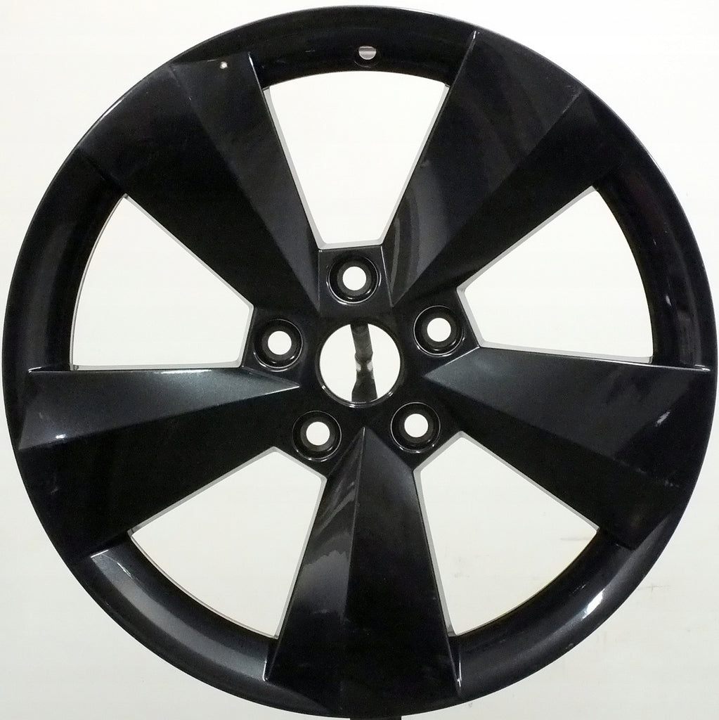 1x Alufelge 17 Zoll 6.5" 5x112 38ET Glanz Schwarz 565601025 Skoda Rim Wheel