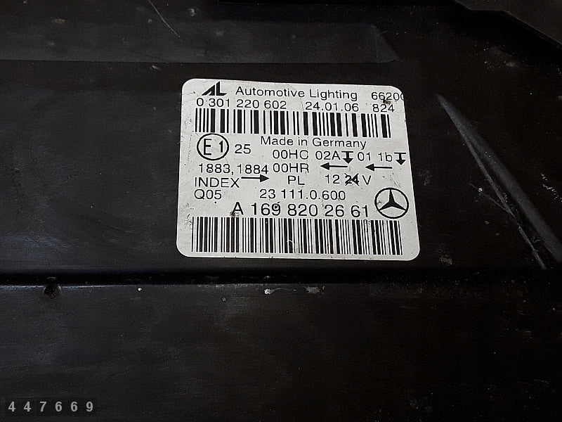 Frontscheinwerfer Mercedes-Benz B Class 1698202661 Vorderseite Headlight SCH2680342357qx