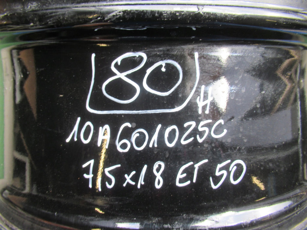 1x Alufelge 18 Zoll 7.5" 5x112 50ET Glanz Schwarz 10A601025 VW Id.3 Id.5 Id.4 FEL1744929297up