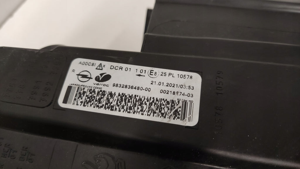 Frontscheinwerfer Opel Zafira Vivaro 9832836480 Xenon Rechts Headlight