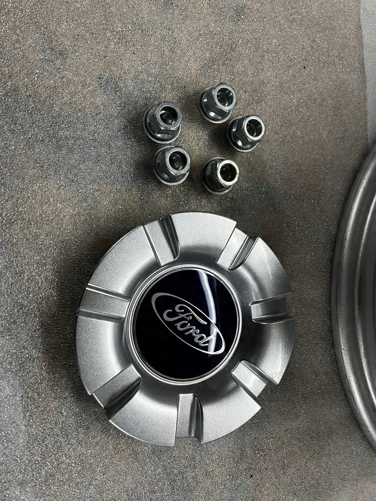 1x Alufelge 16 Zoll 6.5" 5x108 52 5ET Glanz Silber 3M51-GB Ford Focus Cmax