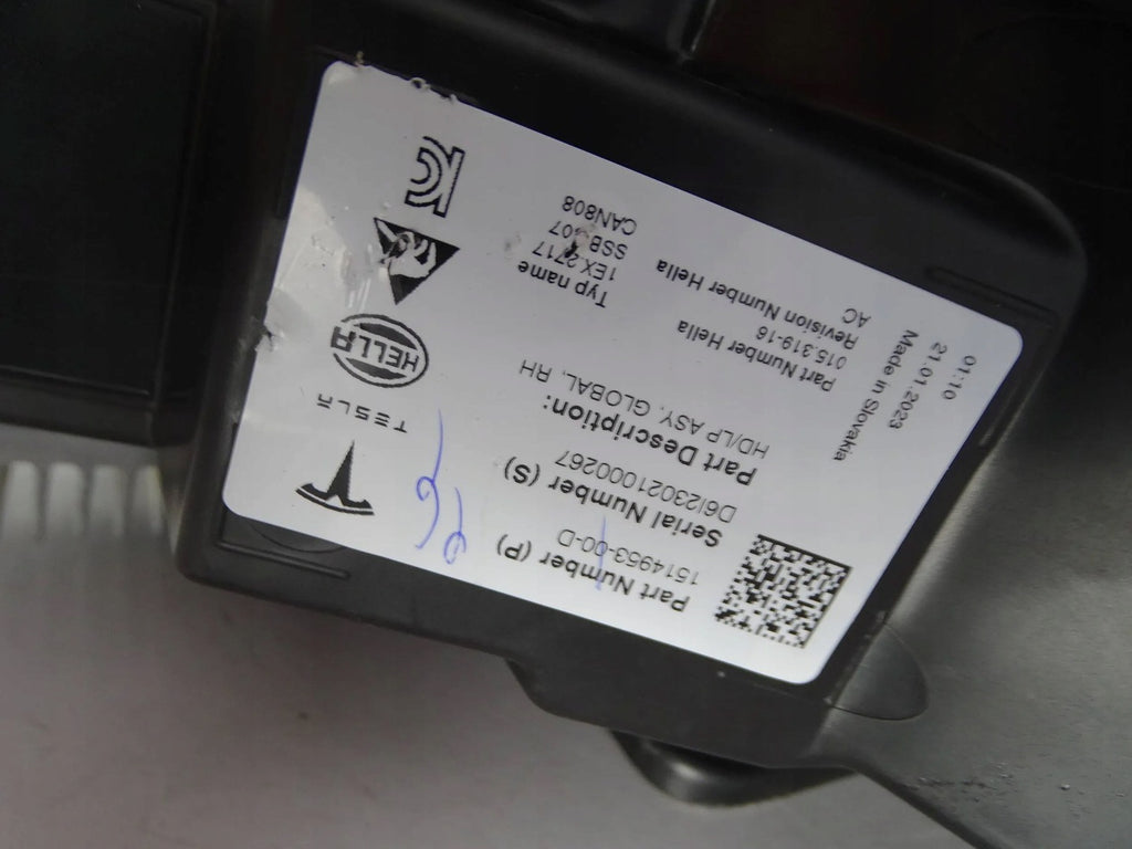 Frontscheinwerfer Tesla 3 1514953-00-D Rechts Scheinwerfer Headlight