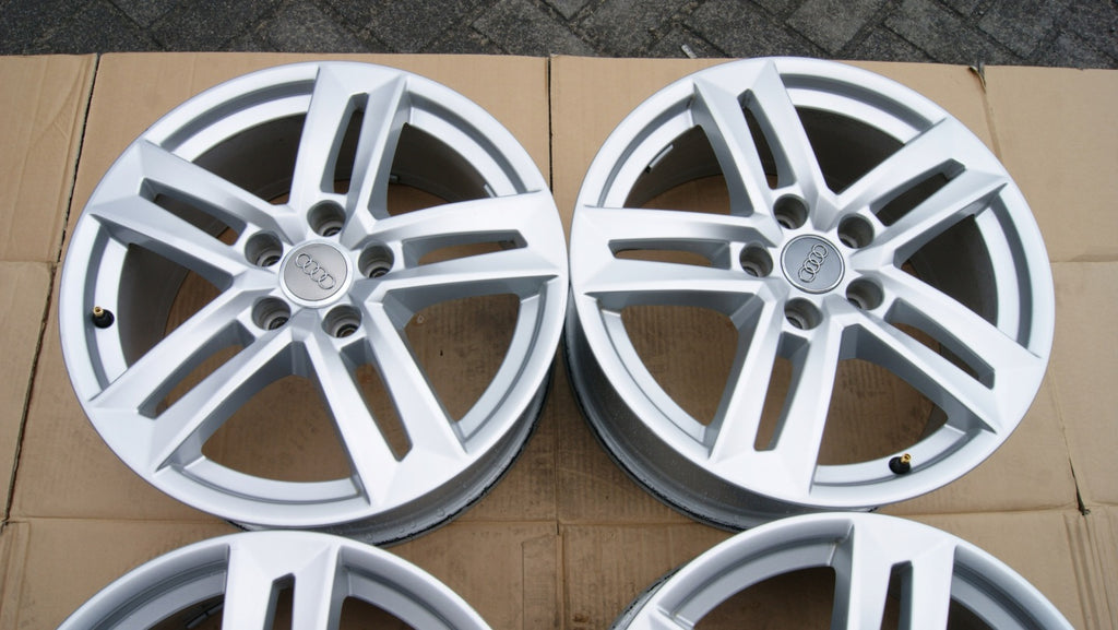 4x Alufelge 17 Zoll 7.0" 5x112 34ET Glanz Silber 8W0601025P Audi Rim Wheel FEL8300491410sr