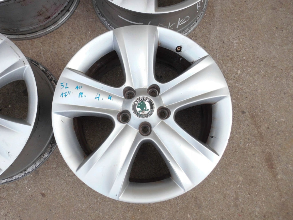 4x Alufelge 17 Zoll 7.0" 5x112 45ET 5L0601025B Skoda Yeti 5l Rim Wheel FEL4564126618zt