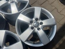 Laden Sie das Bild in den Galerie-Viewer, 4x Alufelge 16 Zoll 6.5" 5x112 Glanz Silber 1T0601025M VW Touran Rim Wheel FEL9842010666vj