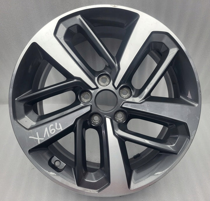 1x Alufelge 18 Zoll 7.5" 5x114.3 52ET Glanz Silber 52910-J9300 Hyundai Kona Mg FEL3388065002ui