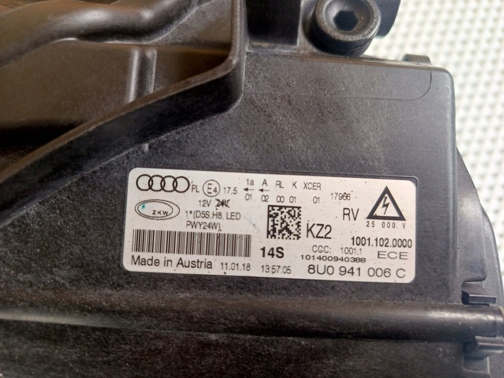 Frontscheinwerfer Audi Q3 8U0941006C Bi-Xenon Rechts Scheinwerfer Headlight SCH9881915654rg