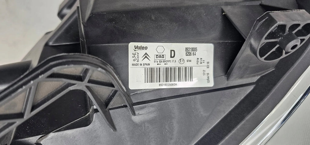 Frontscheinwerfer Citroën Berlingo 89318005 Rechts Scheinwerfer Headlight