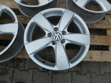 Load image into Gallery viewer, 4x Alufelge 17 Zoll 6.5" 5x112 33ET Glanz Silber 5N0601025 VW Tiguan Rim Wheel FEL3411218783rz