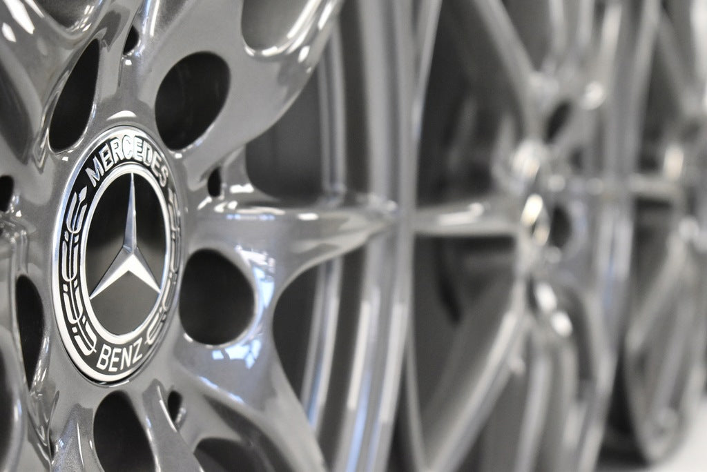 4x Alufelge 17 Zoll 6.5" 5x112 49ET Glanz Grau A2464010102 Mercedes-Benz W176 FEL4896661548vb