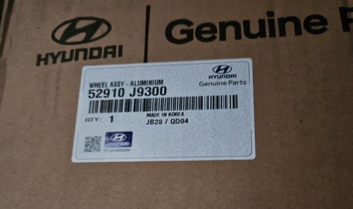 1x Alufelge 18 Zoll 7.5" 5x114.3 52ET 52910J9300 Hyundai Kona Rim Wheel FEL6623994232eh