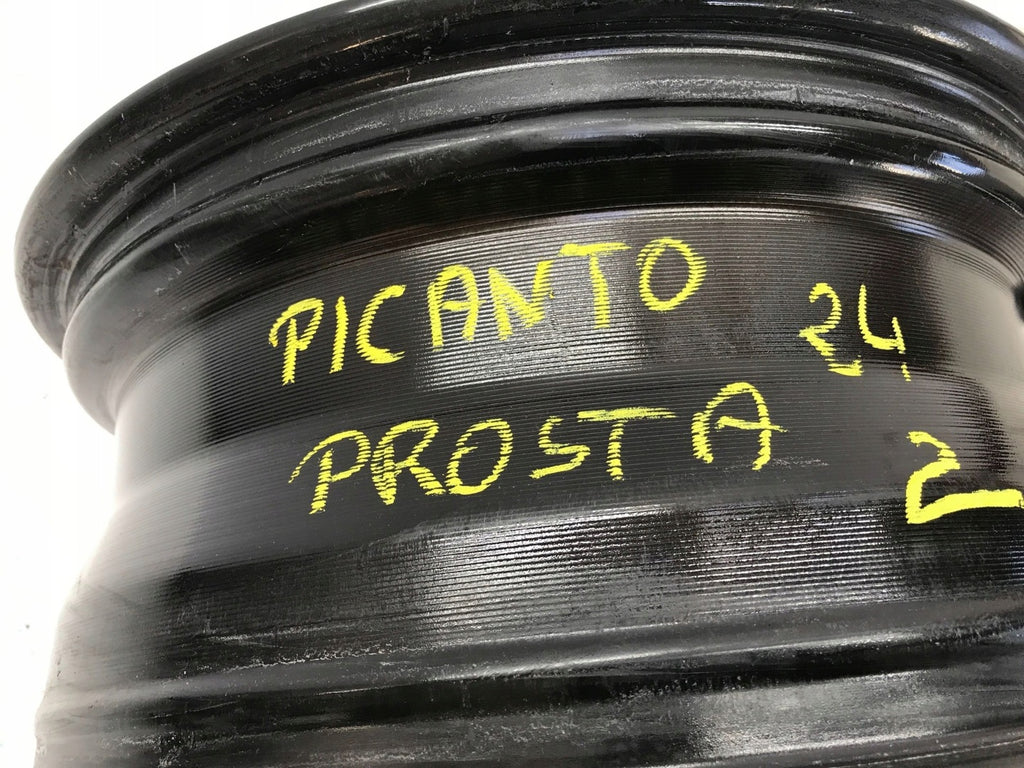 1x Alufelge 16 Zoll 6.5" 4x100 51ET Glanz Schwarz 52910-G6920 Kia Picanto FEL6040355549fp