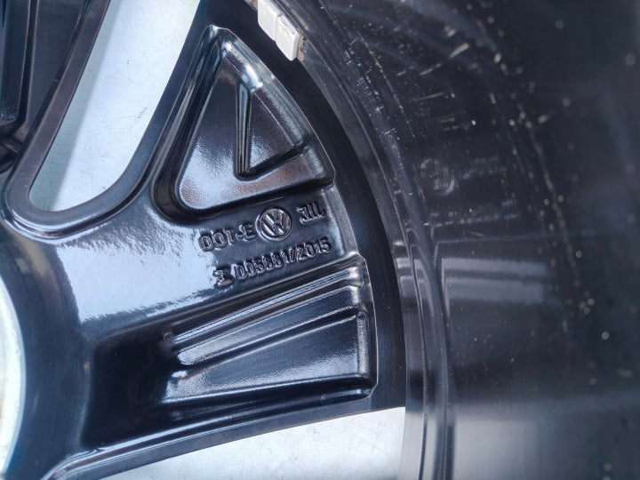 1x Alufelge 19 Zoll 8.0" 5x112 45ET Glanz Schwarz 14B601025A VW Vii Rim Wheel FEL6548638601jw