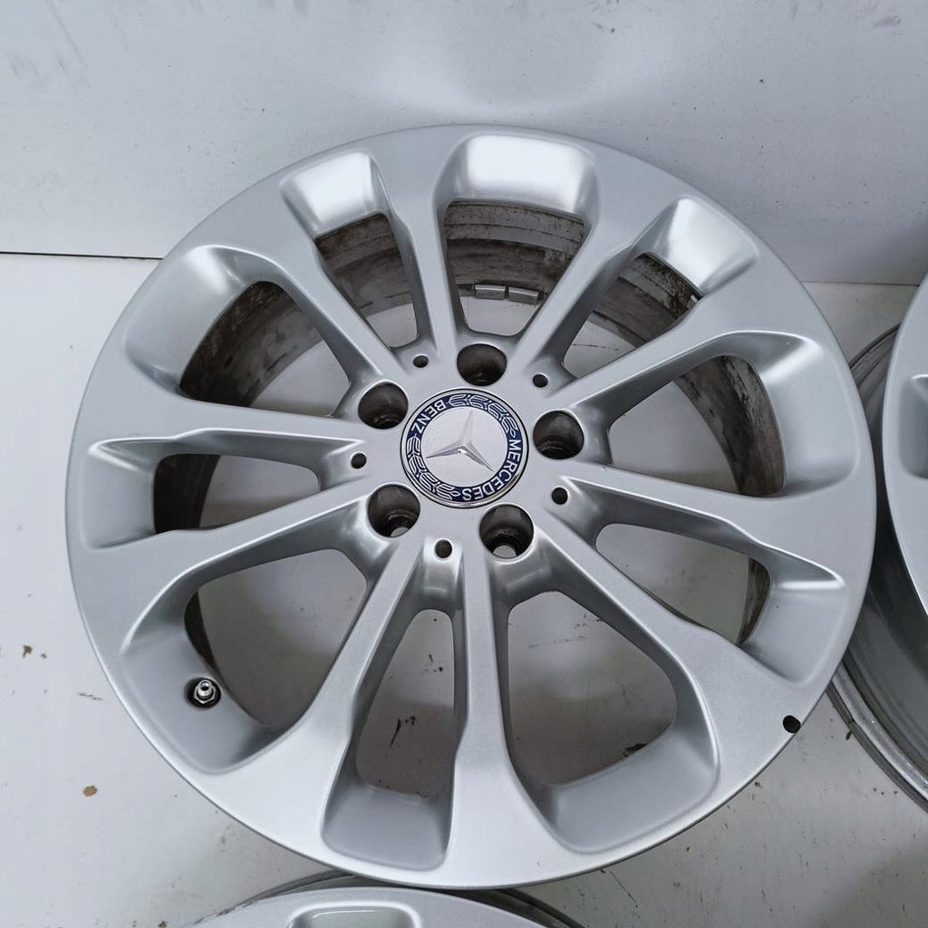 4x Alufelge 17 Zoll 6.5" 5x112 38ET Glanz Silber A1564011700 Mercedes-Benz Gla FEL1634010002wr