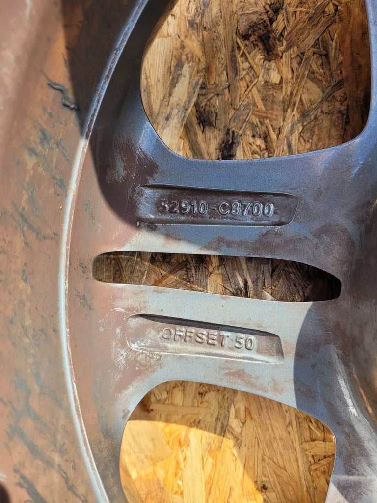 1x Alufelge 16 Zoll 6.0" 4x100 50ET Glanz Schwarz 52910-C8700 Hyundai I20 II Mg