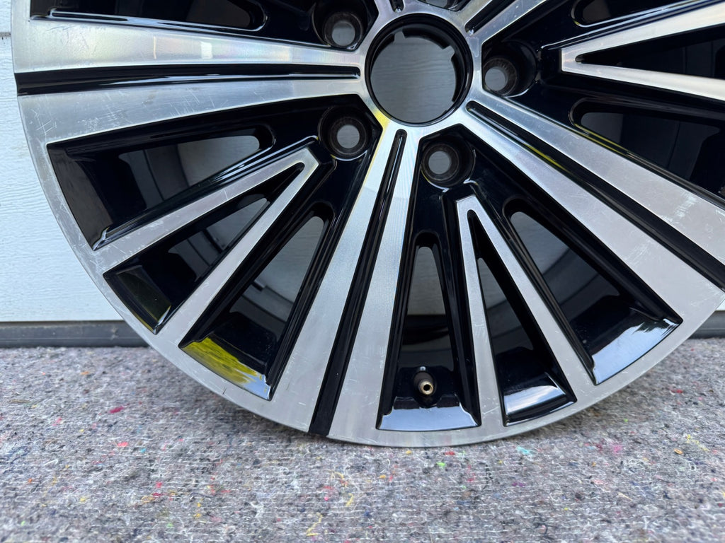 1x Alufelge 17 Zoll 7.0" 5x112 39ET Glanz Schwarz 7N5601025J Seat Alhambra FEL3381849216jt