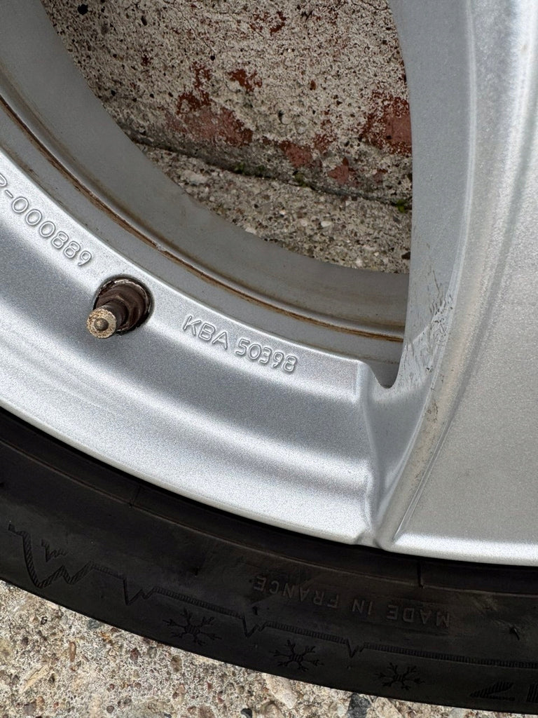 4x Alufelge 17 Zoll 6.5" 5x112 45ET Glanz Silber KBA50398 Audi Rim Wheel FEL2404440306im