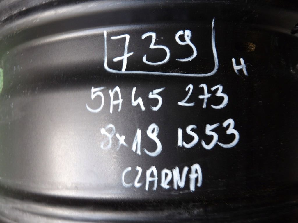 1x Alufelge 19 Zoll 8.0" 5x112 53ET Matt Schwarz 5A45273 BMW Rim Wheel FEL9920239653da