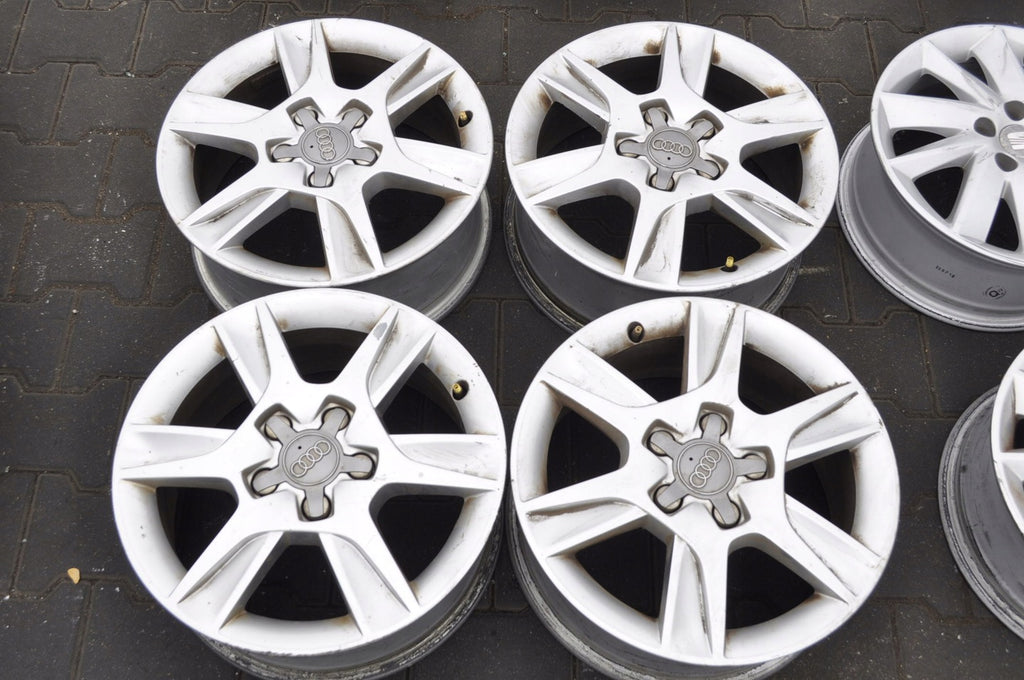 4x Alufelge 16 Zoll 6.5" 5x112 50ET Audi Rim Wheel