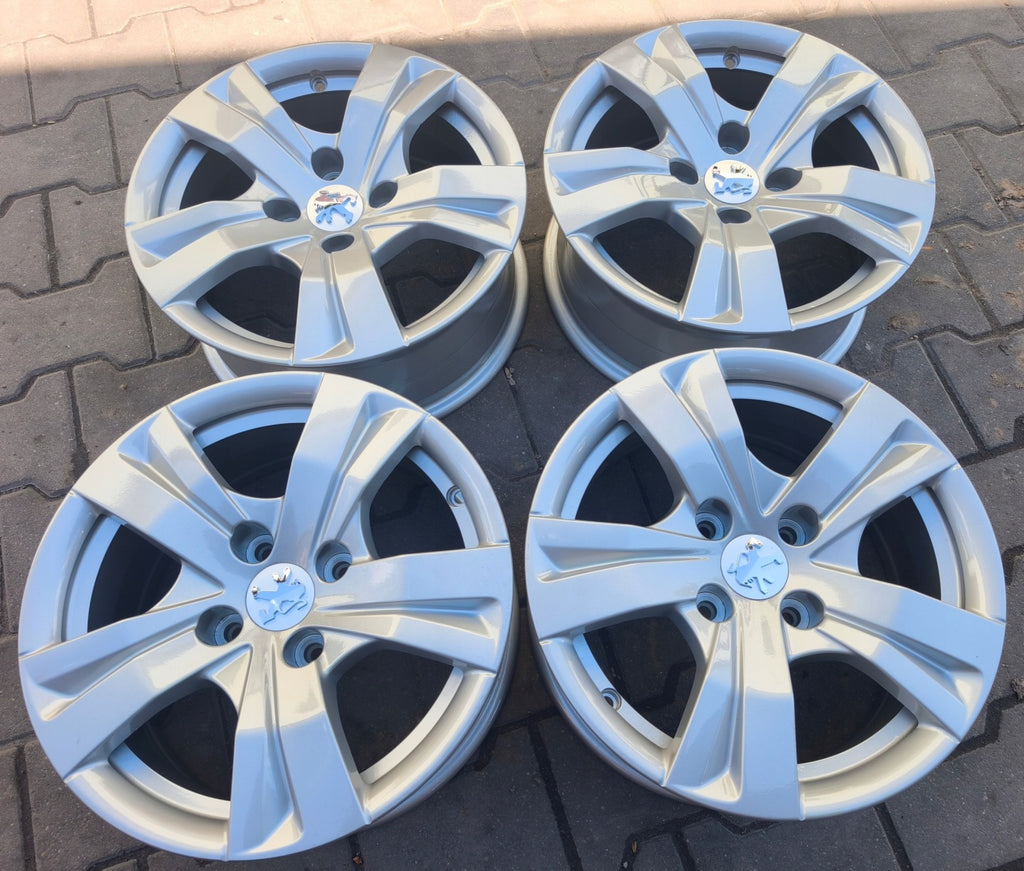 4x Alufelge 15 Zoll 6.5" 4x108 20ET Glanz Silber Opel Crossland 2008 I Rim Wheel FEL9455041850gr