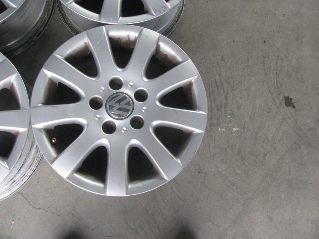 4x Alufelge 15 Zoll 6.5" 5x112 50ET Glanz Silber 1K0601025AQ VW Rim Wheel FEL1321229352qp