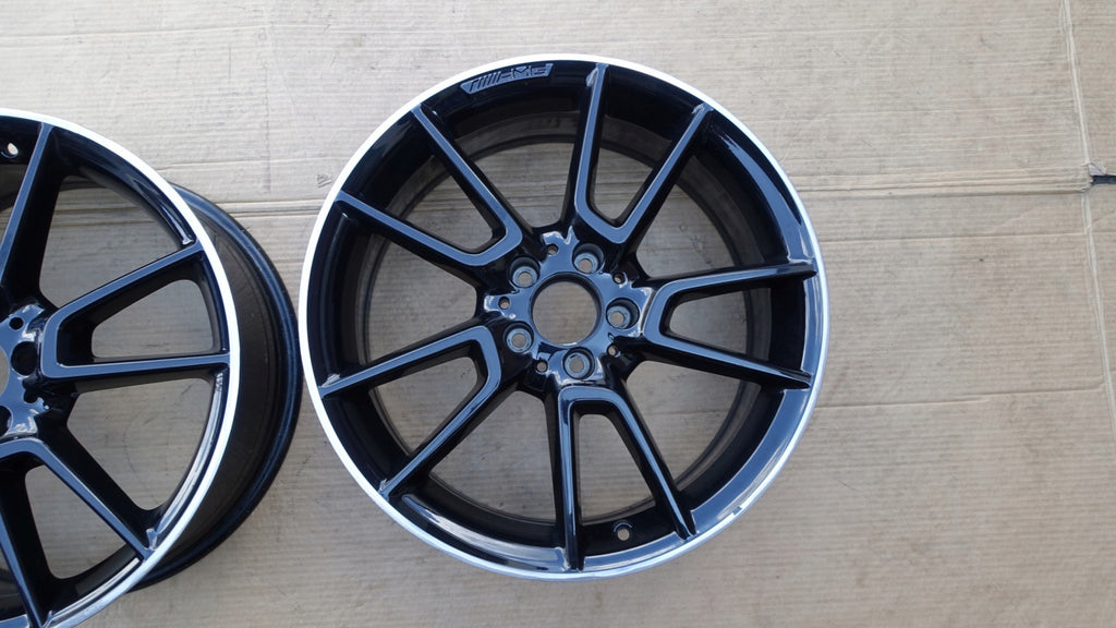 1x Alufelge 19 Zoll 7.5" 5x112 44ET Glanz Schwarz A2054012200 Mercedes-Benz W205 FEL7211017170gw