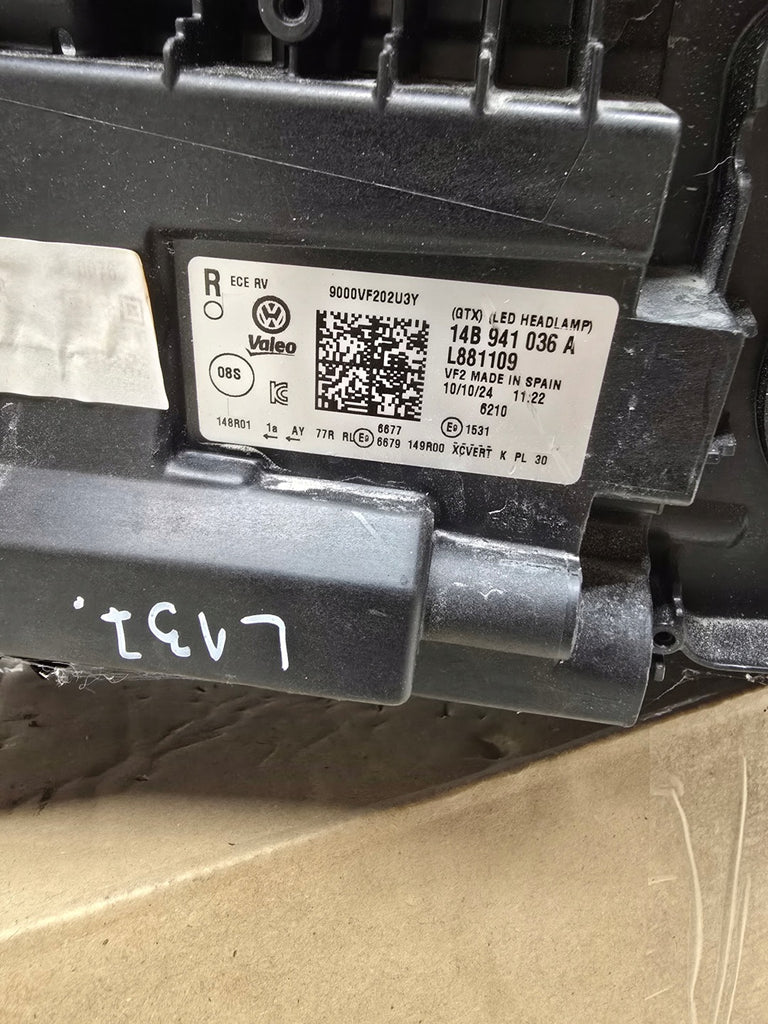 Frontscheinwerfer VW 14B941036A Full LED Rechts Scheinwerfer Headlight SCH1324778398ca