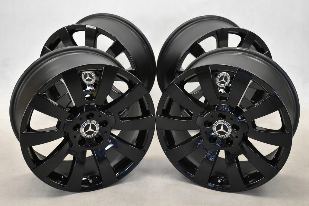 4x Alufelge 19 Zoll 8.5" 5x112 52ET Glanz Schwarz A2044012102 Mercedes-Benz X204 FEL5915900085ex