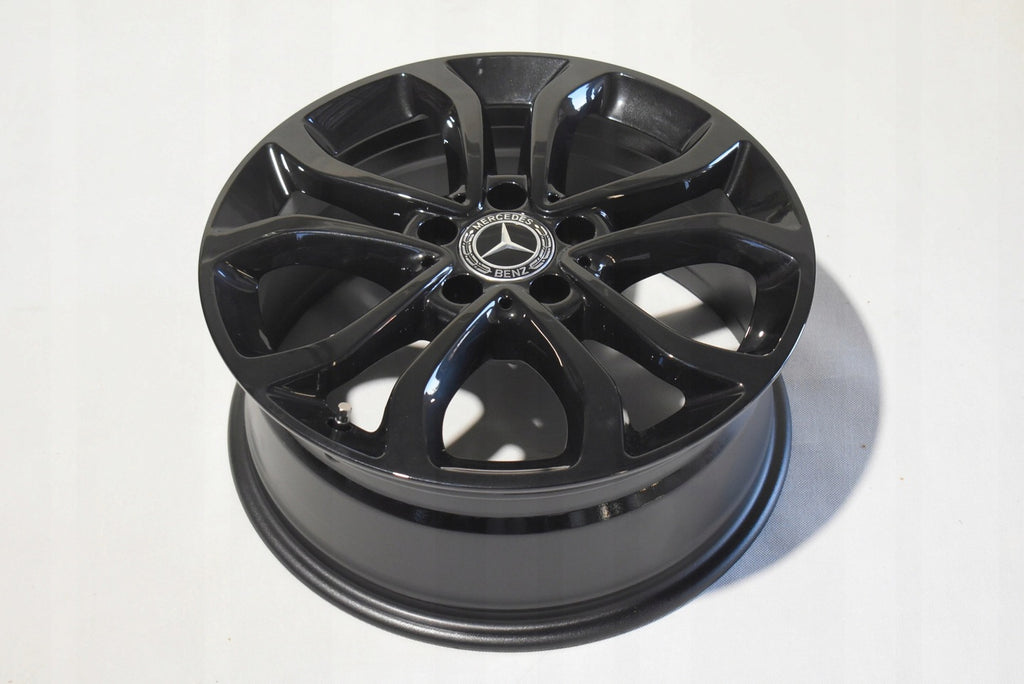 1x Alufelge 17 Zoll 7.0" 5x112 48ET Glanz Schwarz A2054010200 Mercedes-Benz W205