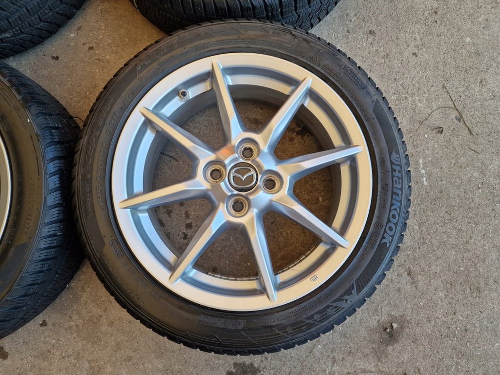 4x Alufelge 16 Zoll 6.5" 4x100 Glanz Silber 9965G36560 Mazda Mx-5 Mx5 I FEL1465786733od