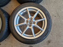 Laden Sie das Bild in den Galerie-Viewer, 4x Alufelge 16 Zoll 6.5" 4x100 Glanz Silber 9965G36560 Mazda Mx-5 Mx5 I FEL1465786733od