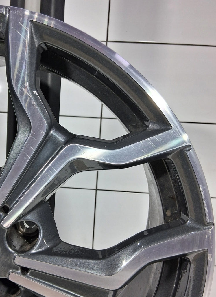 1x Alufelge 19 Zoll 5x112 47ET Glanz Grau 8009759 BMW F48 Rim Wheel FEL6181026495pf