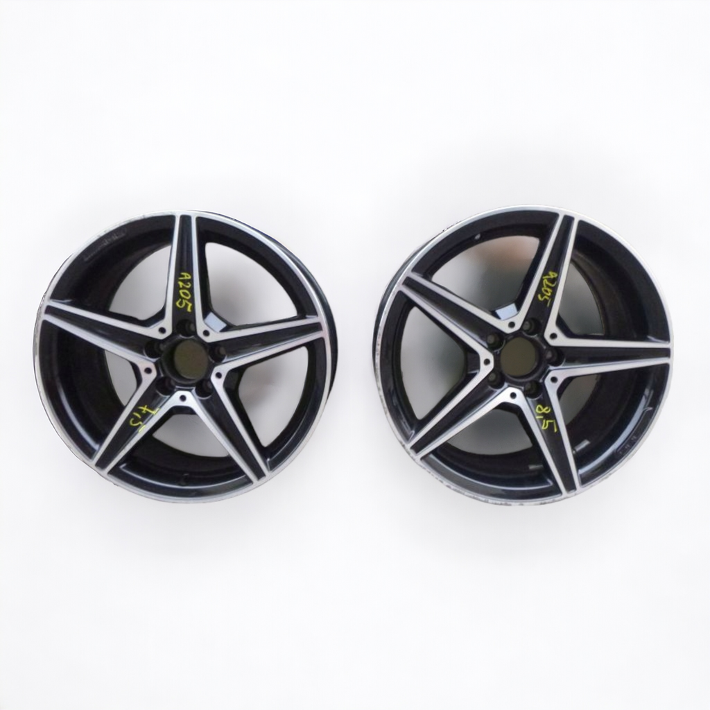 1x Alufelge 18 Zoll 8.5" 5x120 49ET Mercedes-Benz A205 Rim Wheel