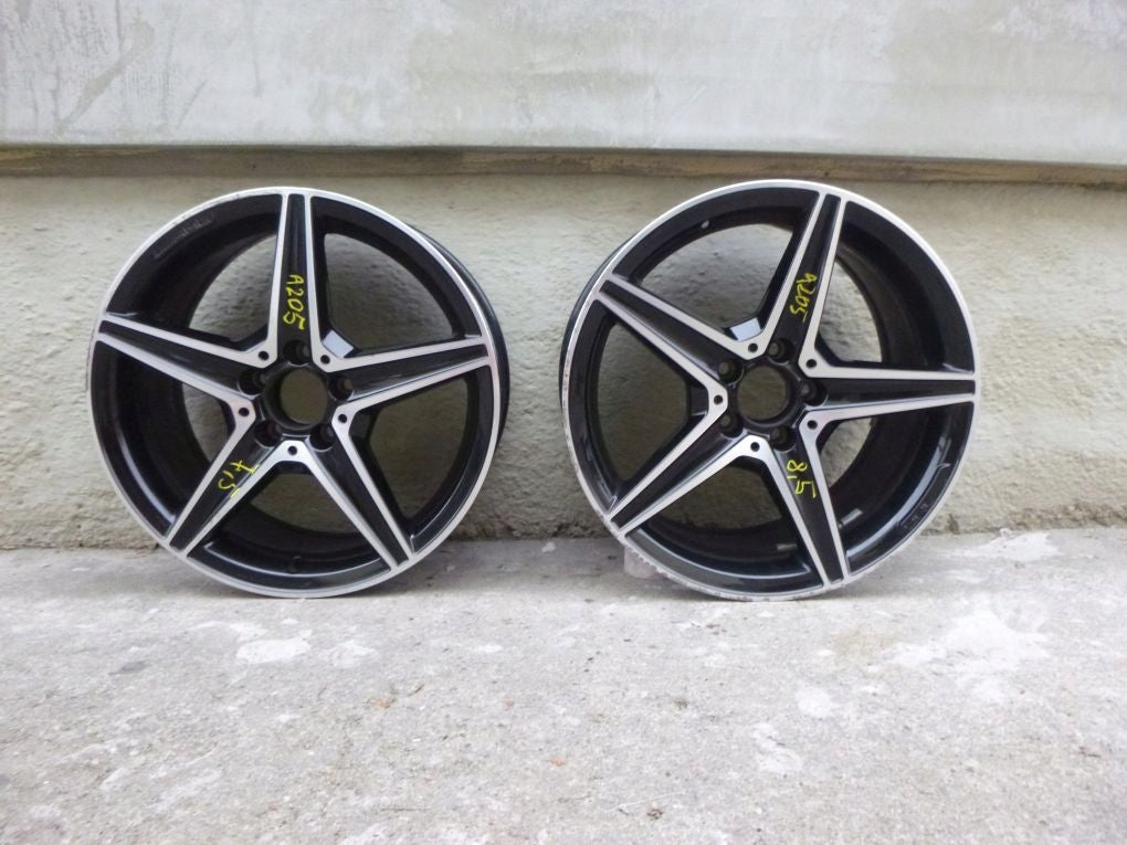 1x Alufelge 18 Zoll 8.5" 5x120 49ET Mercedes-Benz A205 Rim Wheel