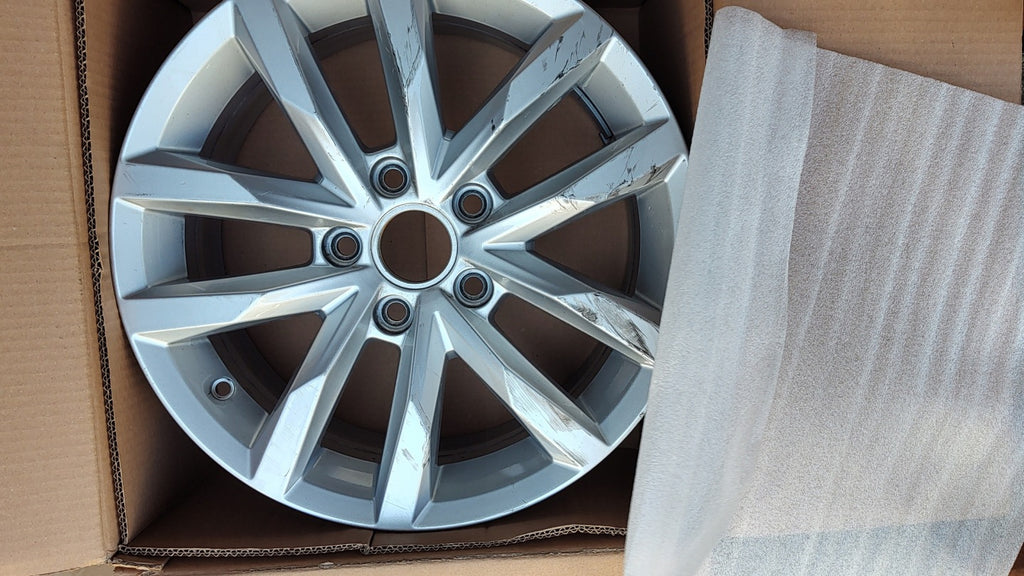 1x Alufelge 16 Zoll 6.5" 5x112 41ET Glanz Silber 3G0601025BM VW Rim Wheel FEL4803978691jv