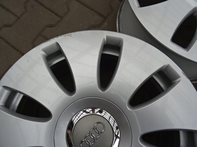 4x Alufelge 16 Zoll 7.0" 5x112 42ET Glanz Silber Audi A4 A8 Rim Wheel