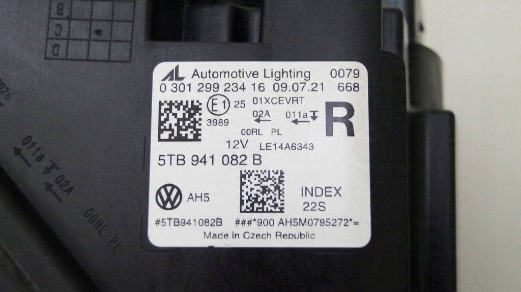 Frontscheinwerfer VW Touran 5TB94108289 LED Rechts Scheinwerfer Headlight